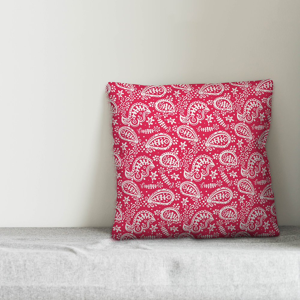 Paisley Indoor/Outdoor Throw Pillow Designs Direct Creative Group
