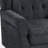 Duward Upholstered Black Blue Button Tufted Wingback Accent Chair with Rolled Arm and Thick Padded Cushion-539228349