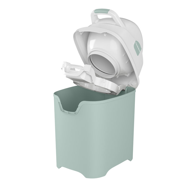 Mini Diaper Pail, 1.5 Gallon Trash Can, Green