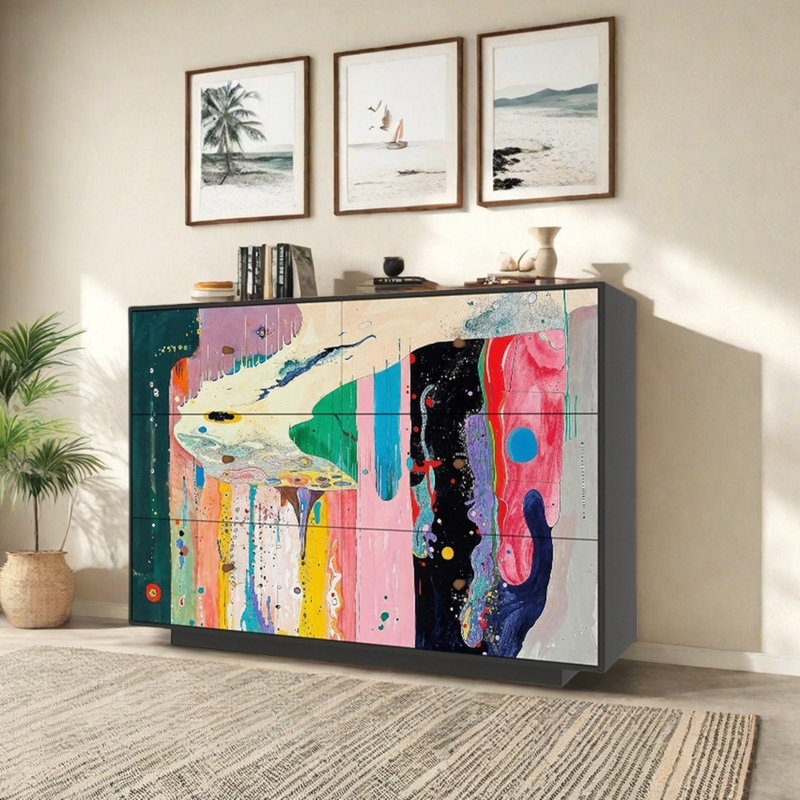 47.2'' Six-drawer Sideboard Cabinet