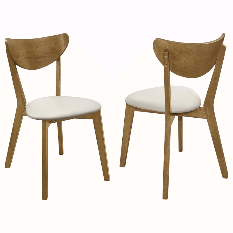Chaise de salle à manger à dossier courbé