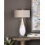 Lampe de table 32 po en verre-rucker