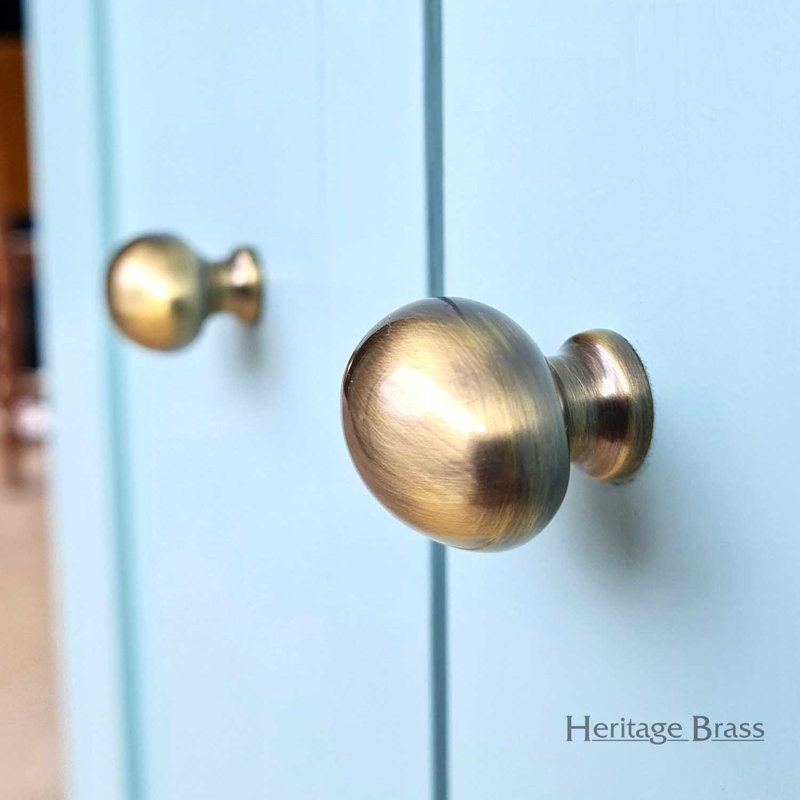 Heritage Brass Heritage Cabinet Knob Oval Design, Polished Chrome, 3.2cm