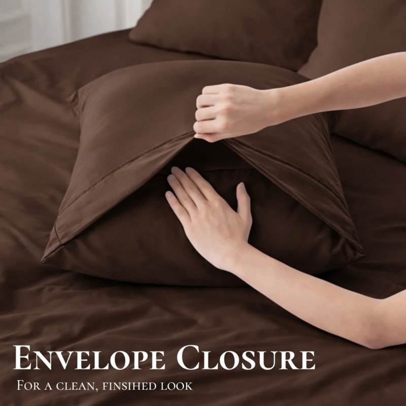 Ensemble de draps en bambou ultra doux - ensemble de 4 pièces - infroissable - feuilles de refroidissement avec poches profondes