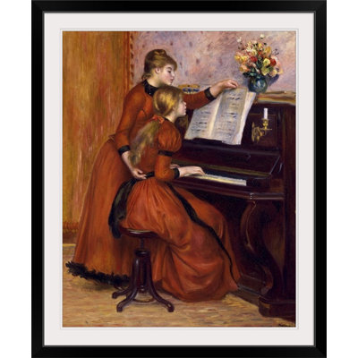 Jeunes filles au piano, ca. 1889 par Pierre-Auguste Renoir - reproduction