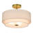 Nichoel Linen Semi Flush Mount-440036253