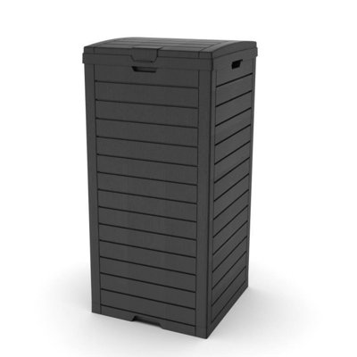 31 Gallons PP Waterproof Outdoor Trash Can