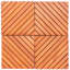 Carrelage extérieur à lattes emboîtables en eucalyptus 12 diagonales (ensemble de 10 tuiles)