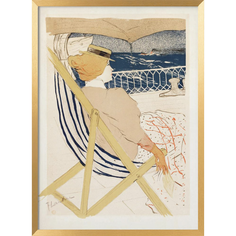 Classic Elegance "La PassagAure Du 54 (1896)" Framed Print Wall Art, 20" H x 16" W