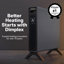 Dimplex HeatLite 2kW Smart Convector Heater with Turbo Fan, WiFi, Timer, Black