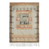 Vintage One-of-a-Kind 3'4" X 4'4" Hand Knotted Area Rug