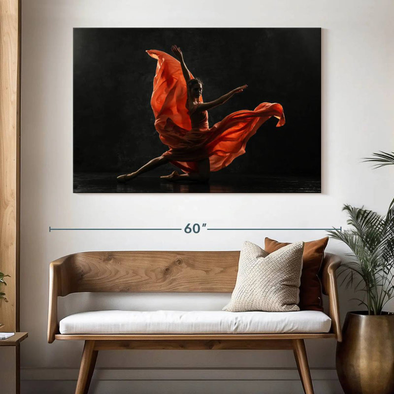 Superbe ballerine, H 34 po x l 51 po