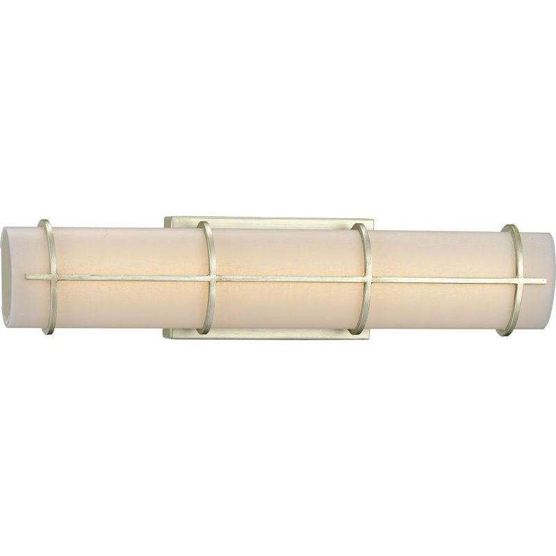 Plafonnier encastré à intensité variable à 1 lumière Arenstein, Crête argent