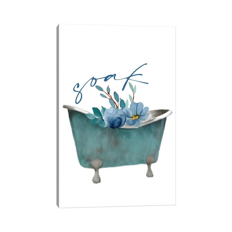 French Blue IV by Kimberly Allen - Wrapped Canvas Print, 20.32 cm H x 30.48 cm W