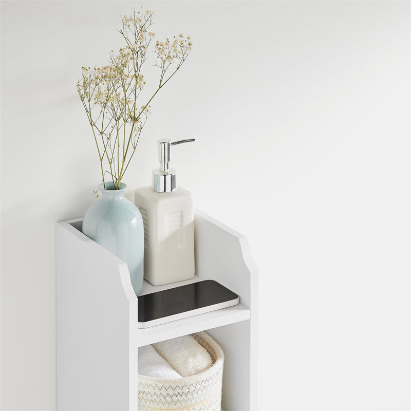 Lollar Freestanding Bathroom Cabinet, White