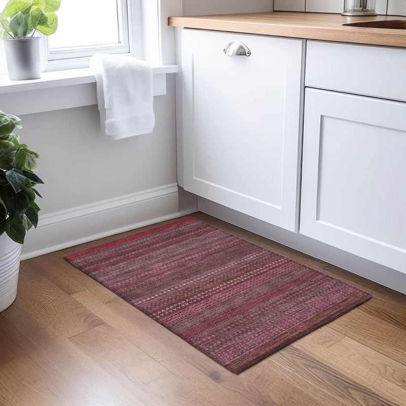 Tapis intérieur / extérieur Kinslee, Rectangle 1 pi 8 po x 2 pi 6 po