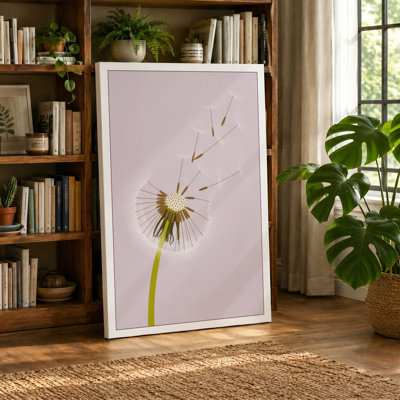 Seedhead in Flight Botanical - Wrapped Canvas