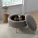 Chynna Upholstered Round Storage Ottoman