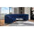 141" Velvet Upholstery Square Arm Oversized Curved Sofa-77073962