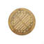 Round Slatted Wood Coffee Table
