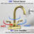 Modern 2-handle Bathroom Faucet with Drain Assembly-100512097