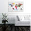 Hipster Mapa Mundi - impression sur toile tendue-18913233-67049765
