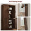 Grande armoire 70 po autoportante 70 po avec 4 portes, tablettes réglables, rangement pour la cuisine, la salle à manger et le salon-129867339