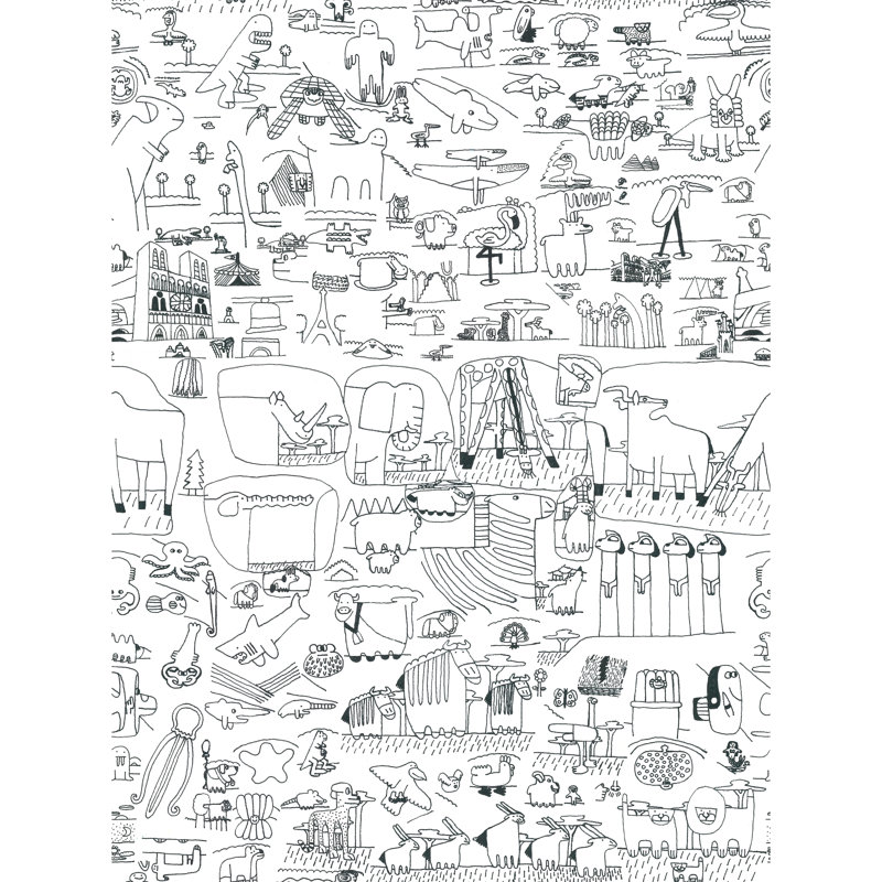 Algo De Jaime Pictograma Performance Cotton Blend Fabric