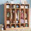 5-Section Classroom Coat Locker with 10 Cubbies, Daycare Cubby Storage Organizer with 10 Hooks-2107491399