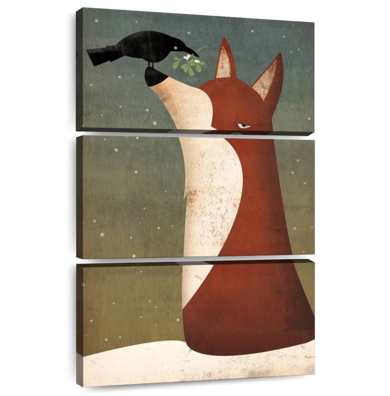 Brampt Fox And Mistletoe, 74" H x 48" W