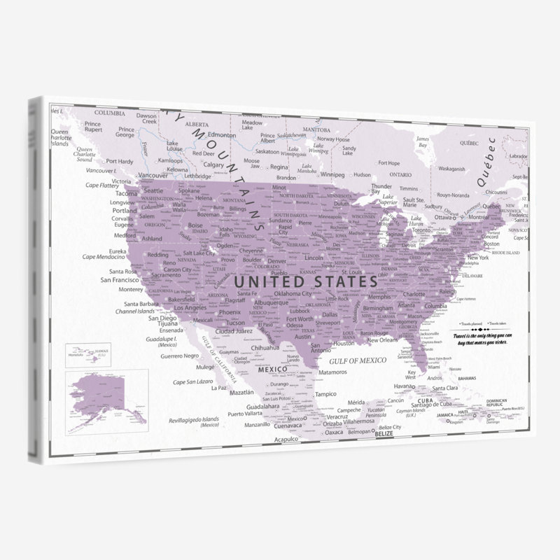 Pin's personnalisable mauve États-Unis Ameere, H 30 po x l 45 po, Oui
