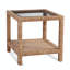 Pine Isle Glass End Table-983768090
