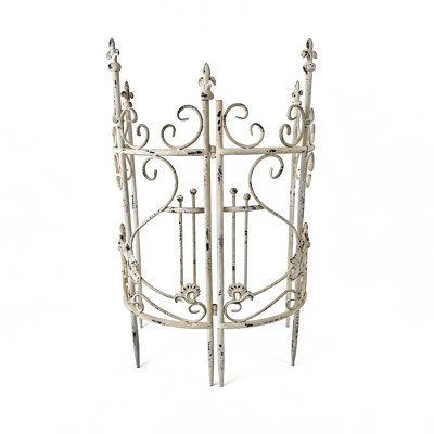 Sungmor Iron Garden Fence, Pretty Vintage Green Rustic Style Decorative Panels For Outdoor Yard And Pathway Borders, Ideal For Plant Protection And Climbing Trellis