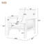 Fauteuil en velours l 25,9 po Barkeyville-1948876955