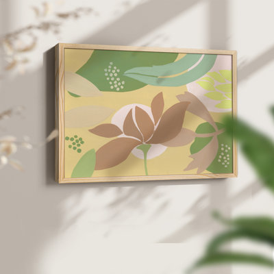 Neutral Blooms I -Framed Print - Restickable