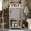 Ensemble de meuble-lavabo de salle de bain 16 po pour les petits espaces, meuble-lavabo avec lavabo rectangulaire en céramique, meuble-lavabo avec 1 porte et 1 tablette ouverte