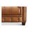 Causeuse Chesterfield en cuir fleur Mellville