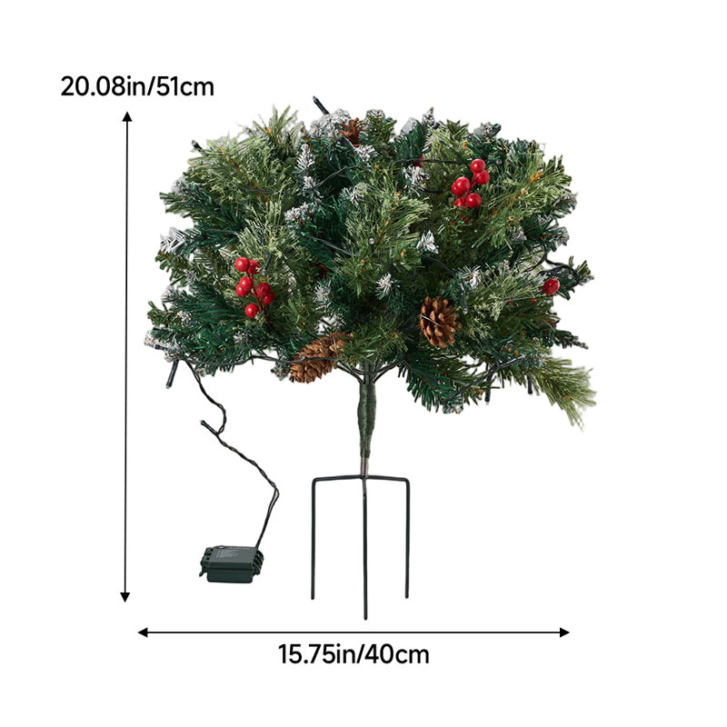 1.67' H Artificial Pine Christmas Tree