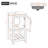 Bathroom Sink Cabinet With Rectangular Ceramic Basin