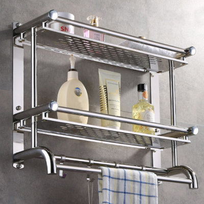 Deboris Stainless Steel Bathroom Shelves