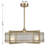 12-Light Fan D'Lier in Noble Brass