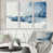 Toile avec cadre blanc