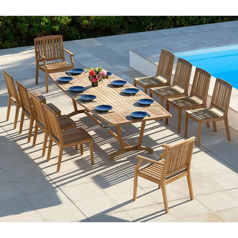Chesapeake Outdoor Teak Dining Armchair