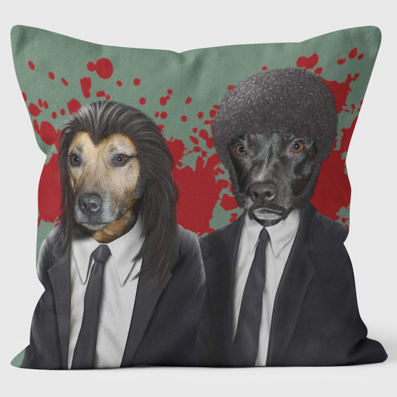 Hit Dogs Splatter - Pets Rock Cushion
