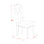 L'ensemble de table de cuisine 5 pièces pour 4 personnes comprend une table de salle à manger ronde avec piédestal et 4 chaises de salle à manger Parson en tissu kaki foncé, 42 x 42 pouces, acajou-158416294-158416293-158416292