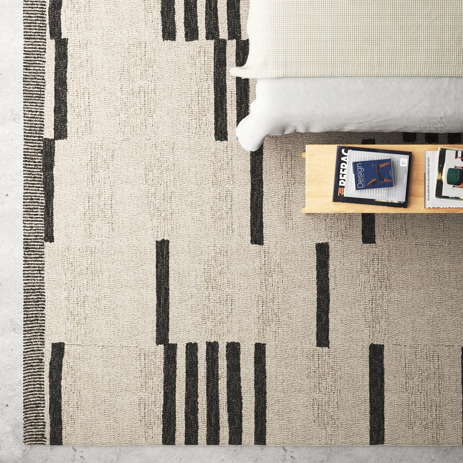 Uptown Hand-Tufted Geometric Rug, Rectangle 6' x 9'