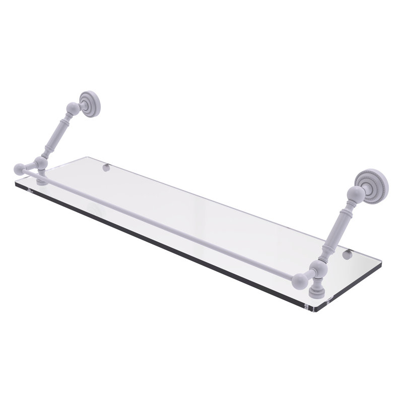 Marchmont Bracket Shelf, Matte White, 7.3" H x 30" W x 8.6" D
