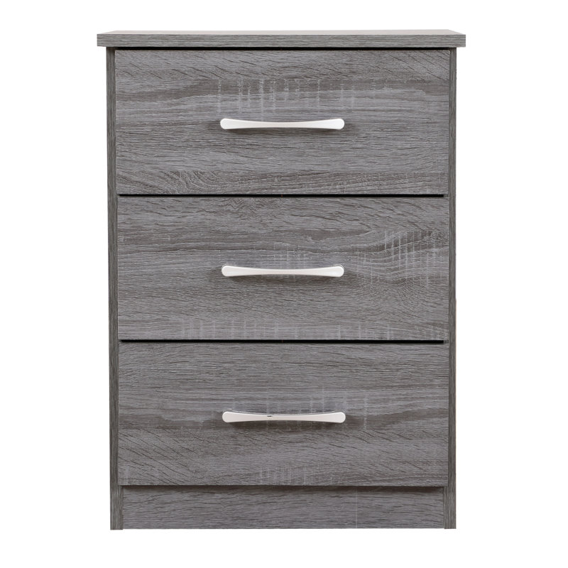 Chic Contemporary Nightstand, Gray