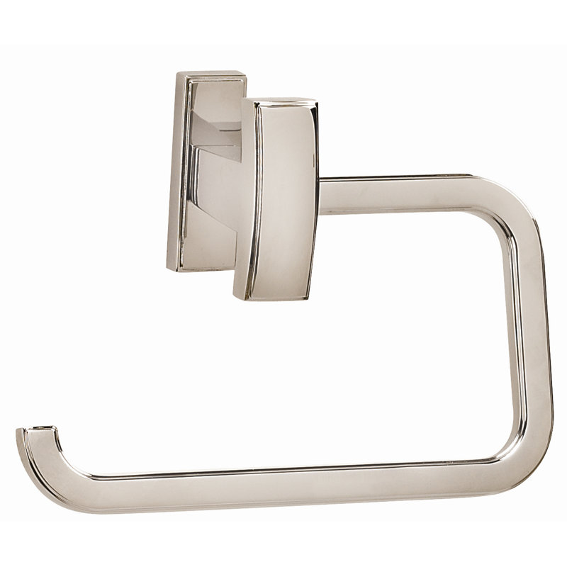 Arch Wall Mounted Single Post Toilet Paper Holder, Satin Nickel