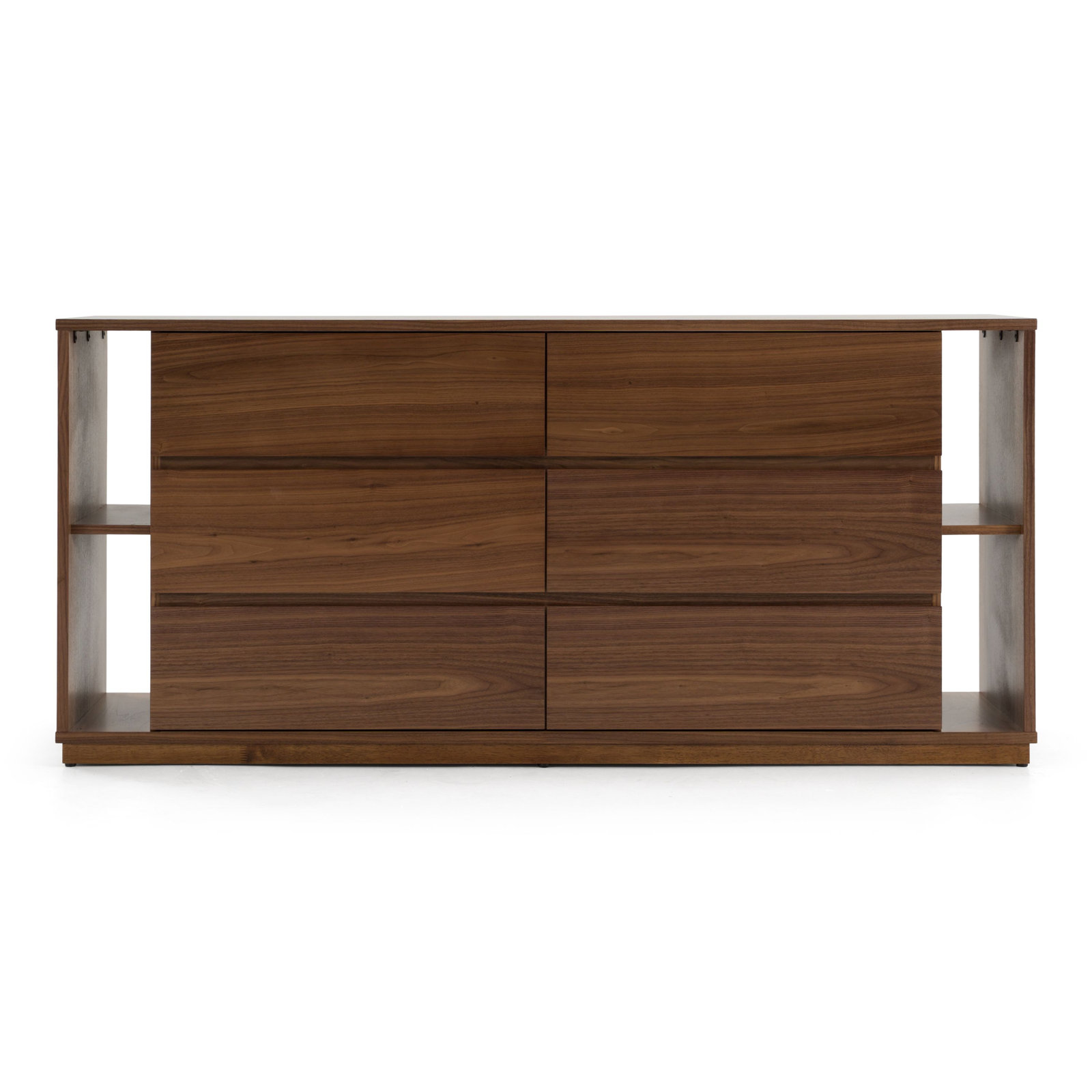 Amalie 6 Drawer 63'' W Double Dresser, Walnut
